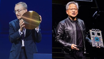 Composite image of Intel CEO Pat Gelsinger & NVIDIA CEO Jensen Huang. Image Credit: Intel, Reuters