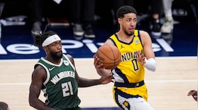 NBA Playoffs: Haliburton's winner helps Pacers pip Bucks; Timberwolves push Suns to brink